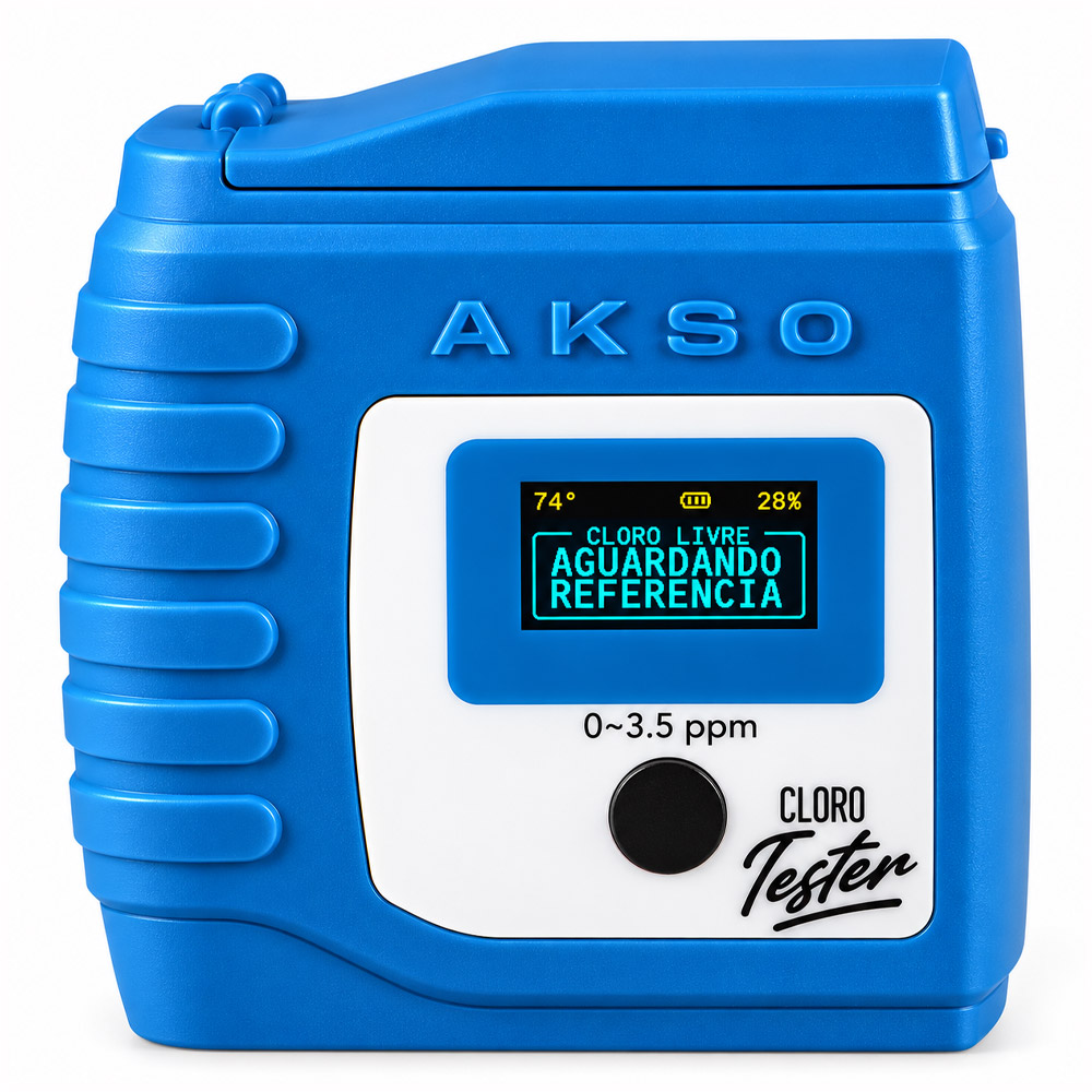 Medidor de Cloro CLORO TESTER 4 Medidor de Cloro - Faixa de Medição 0.00 a 3.50 PPM - Resolução 0.01 PPM - Com Estojo e duas Cubetas - Modelo CLORO-TESTER - Imagem 2
