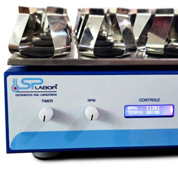 Mesa Agitadora Shaker Orbital Digital – Rotação 0 a 250 RPM – Timer Digital de 0 a 999 horas – Com Garras - Modelo SP-180/DT - Imagem 34