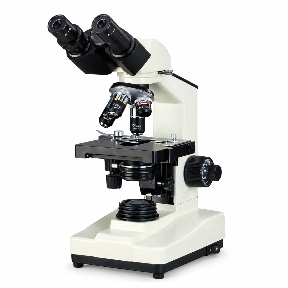 Microscopio Biologico Binocular Acromatico B3 LED Microscópio Biológico Binocular Acromático - Objetiva 4X/10X/40X/100X - Aumento até 1000X - Iluminação LED - Modelo B3-LED - BEL