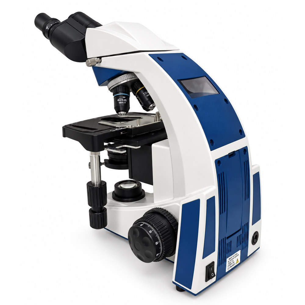 Microscopio Biologico Binocular BLUE1600BA L BAT 9 Microscópio Biológico Binocular - 4 Objetivas Acromáticas - Aumento de até 1600X - Modelo BLUE1600BA-L-BAT - BIOFOCUS - Imagem 8