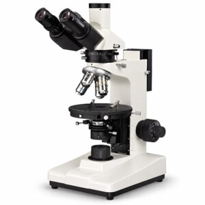 Microscópio de Polarização Trinocular Acromático - Objetiva 5X/10X/40X/60X - Lâmpada Halógena - Modelo MPL5 - BEL