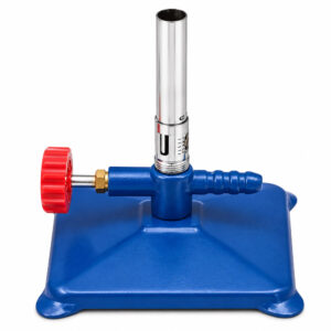 Mini Bico de Bunsen - Com Registro para Gás - Com Regulagem para Entrada de Ar - Altura 12cm  - Modelo 051 - METALIC