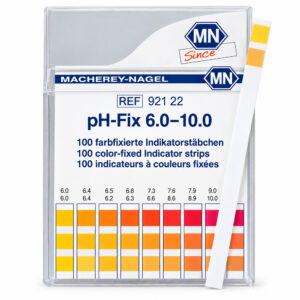 Papel Indicador de pH - Escala 6 a 10 pH - Graduação 0,3 / 0,4 pH - Caixa com 100 Tiras de 6x85mm - Modelo 92122 - MACHEREY-NAGEL