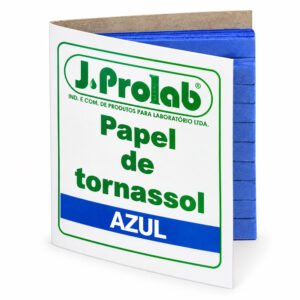 Papel de Tornassol (Ácido) - Cor Azul - Cartela com 100 Tiras - Modelo 3700-2 - J.PROLAB