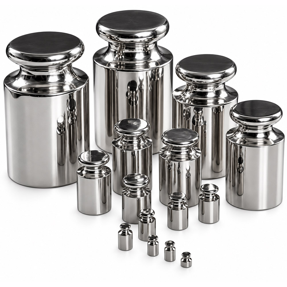 Peso Padrao em Aco Inox – Classe F1 1 Peso Padrão em Aço Inox - Classe F1 - Com Certificado RBC e Estojo de Madeira