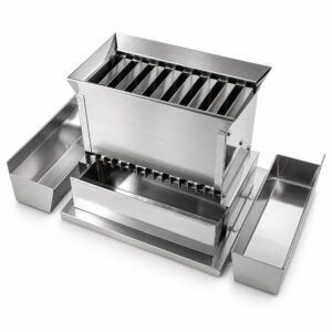 Quarteador de Amostras em Aço Inox - Com 3 Bandejas