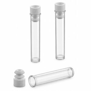 Tubo em Polipropileno - 12x56mm - Volume 3mL - Pressão Interna - Com Tampa - Pacote com 1000 Unidades - Modelo 18038 - CRALPLAST