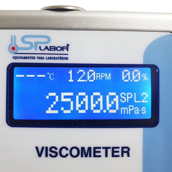 Viscosímetro Rotacional - Faixa de Medição 20 mPa.s a 2.000.000 mPa.s - Modelo SP-908 - SPLABOR - Imagem 12