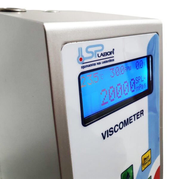 Viscosímetro Rotacional para Poucas Amostras - Faixa de Medição 12 mPa.s a 6.000.000 mPa.s (Spindles L1 a L4) - Faixa de Medição 0.6 mPa.s a 6.000 mPa.s (Spindle L0) - Com Sonda de Temperatura - Modelo SP-920/PA - SPLABOR - Image 6