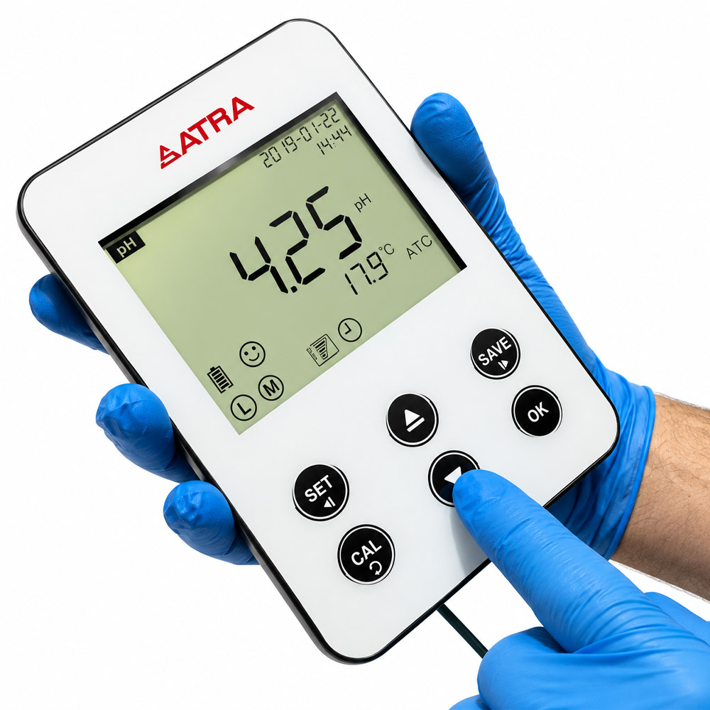 pHmetro Portatil tipo Tablet com Calibracao PH TABLET BI 1 pHmetro Portátil tipo Tablet com Calibração Automática e Reconhecimento Automático de Eletrodos - Alcance -2,00 ~ 19,999 pH - Modelo PH-TABLET-BI - AKSO - Imagem 3