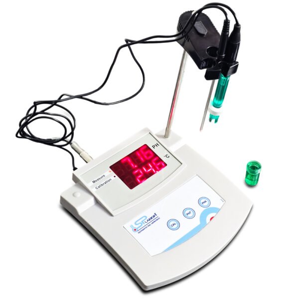 Medidor de pH de Bancada - Faixa 0,00 a 14,00 pH - Faixa de Temperatura 0 a 100°C - Com Compensação Automática de Temperatura - Modelo SP-PH/14ATC - SPLABOR