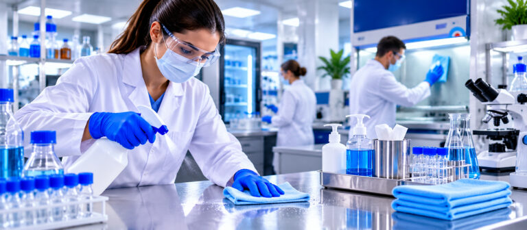 Capa – Normas de higiene e limpeza em um Laboratório.