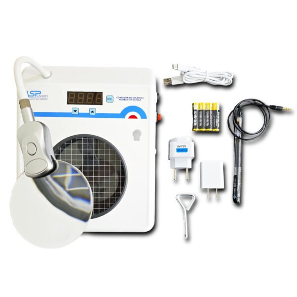Contador de Colônias - Capacidade 0 a 9999 - Ampliação 3/6X - Com 1 Placa de Visualização de 90mm - Modelo SP-CC/AAA - SPLABOR - Imagem 3