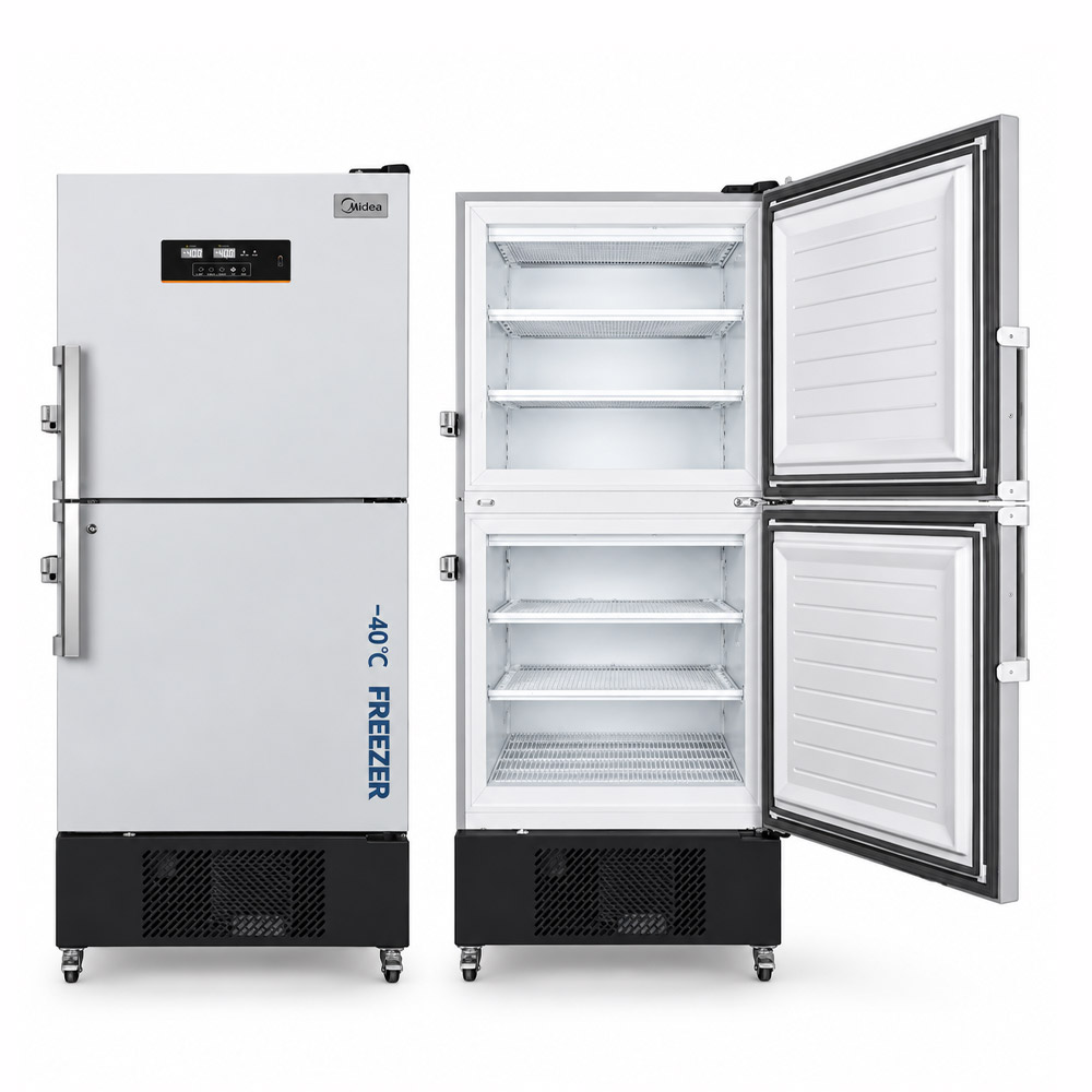 Freezer Biomedico Modelo MD 2 Freezer Biomédico - Faixa de Temperatura -20 a -40°C - Capacidade 518 Litros - Modelo MD-40L518 - MIDEA BIOMEDICAL