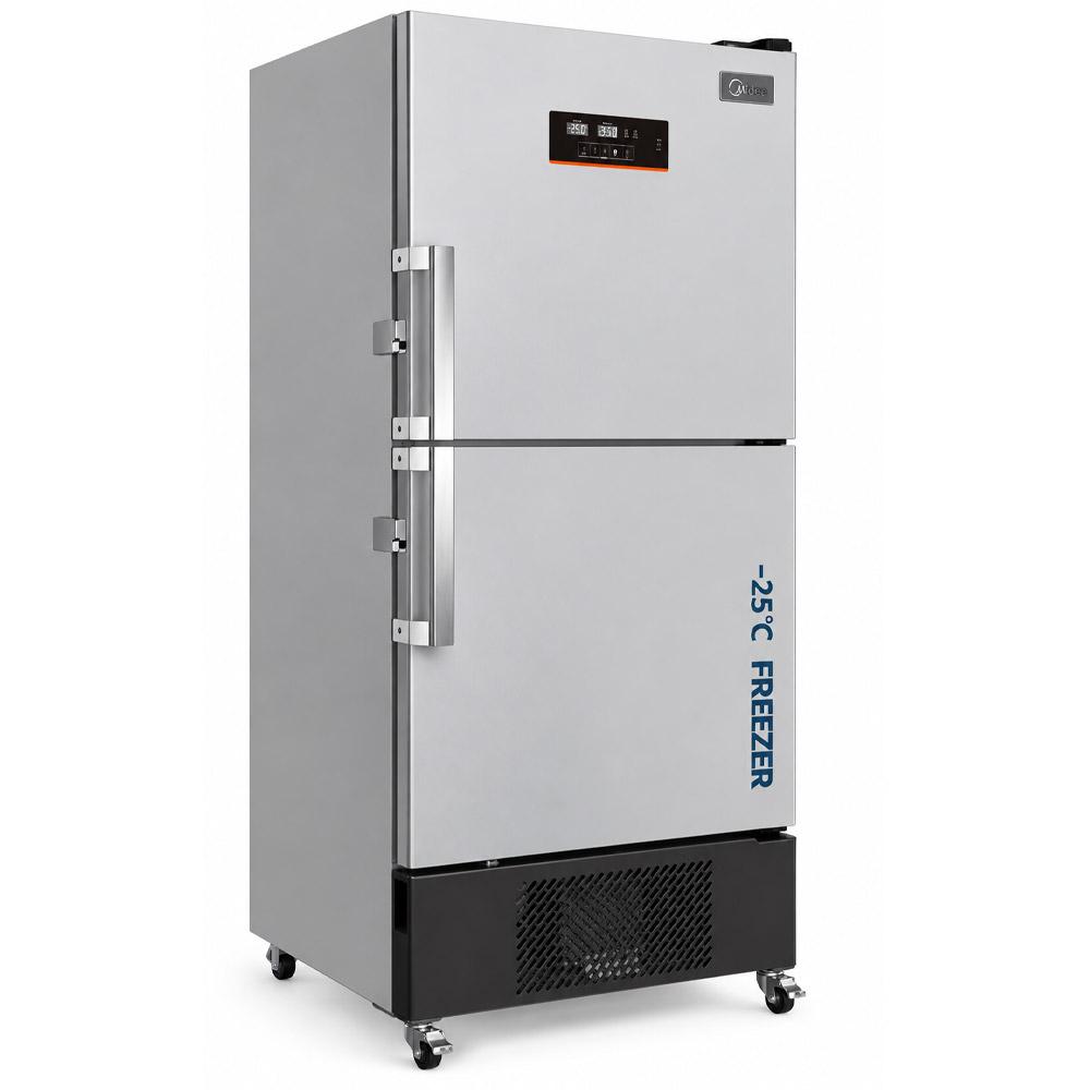 Freezer e Refrigerador Combinado 506 litros 1 Freezer e Refrigerador Combinado – 506 Litros - Faixa de Temperatura (Freezer) -10 a -25°C / (Refrigerador) 2 a 8°C – Modelo MCD-25L506 – MIDEA BIOMEDICAL - Imagem 2