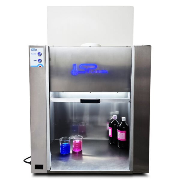 Capela de Exaustão de Gases em Aço Inox com Porta de Vidro - Dimensões Externas (LxPxA) 65 x 50,1 x 75,4 cm (MINI) - Capacidade de Exaustão 550 m³/min - Modelo SP-60N-I - SPLABOR - Imagem 5