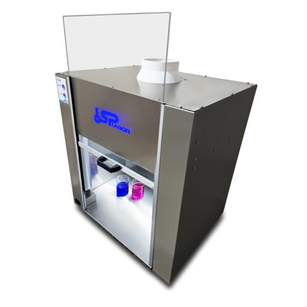 Capela de Exaustão de Gases em Aço Inox com Porta de Vidro - Dimensões Externas (LxPxA) 65 x 50,1 x 75,4 cm (MINI) - Capacidade de Exaustão 550 m³/min - Modelo SP-60N-I - SPLABOR - Imagem 8
