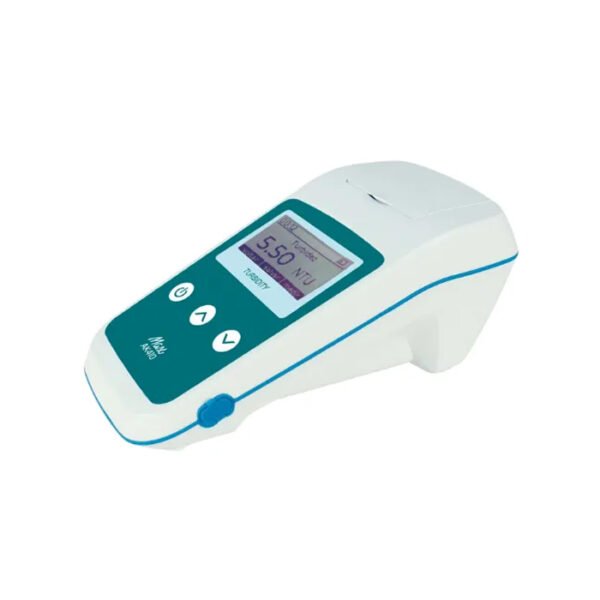 Turbidímetro Digital - Turbidez Max - Faixa de medição 0 a 1000 NTU - Resolução 0.01NTU (0 a 9.99 NTU) / 0.1NTU (10.0 a 99.9NTU) / 1NTU (100 a 1000 NTU) - Com Soluções e Maleta - Modelo AK-410 - Imagem 4
