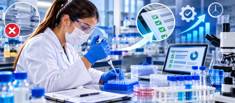 Capa – Redução de Retrabalho em Laboratório
