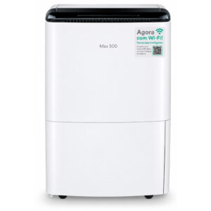 Desumidificador de Ar - Desumidificação 20 litros / dia - Vazão 150 m³/h - Modelo MAX 500 WI-FI