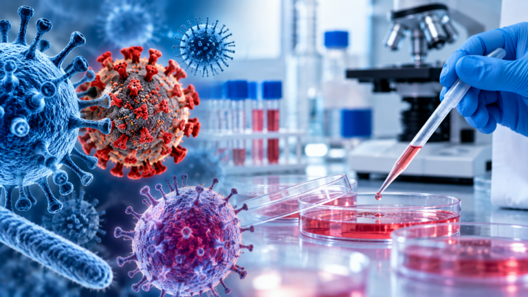 Pesquisa em Virologia no Laboratório