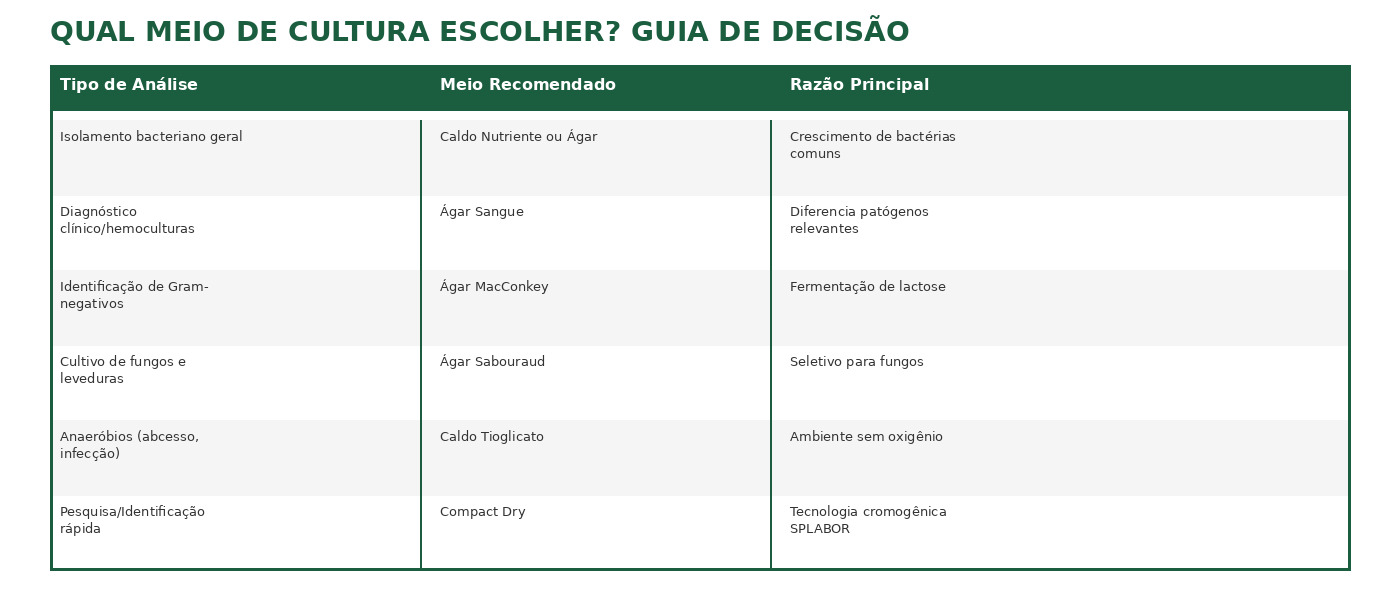 Meios de Cultura: Guia Completo de Seleção para Laboratório no Brasil